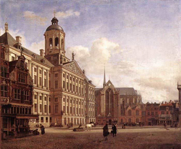 HEYDEN, Jan van der The New Town Hall in Amsterdam after Germany oil painting art